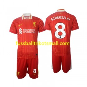 Fußballtrikots Liverpool Szoboszlai 8 Kinder 2024-2025 Kurzarm Heimtrikotsatz kaufen